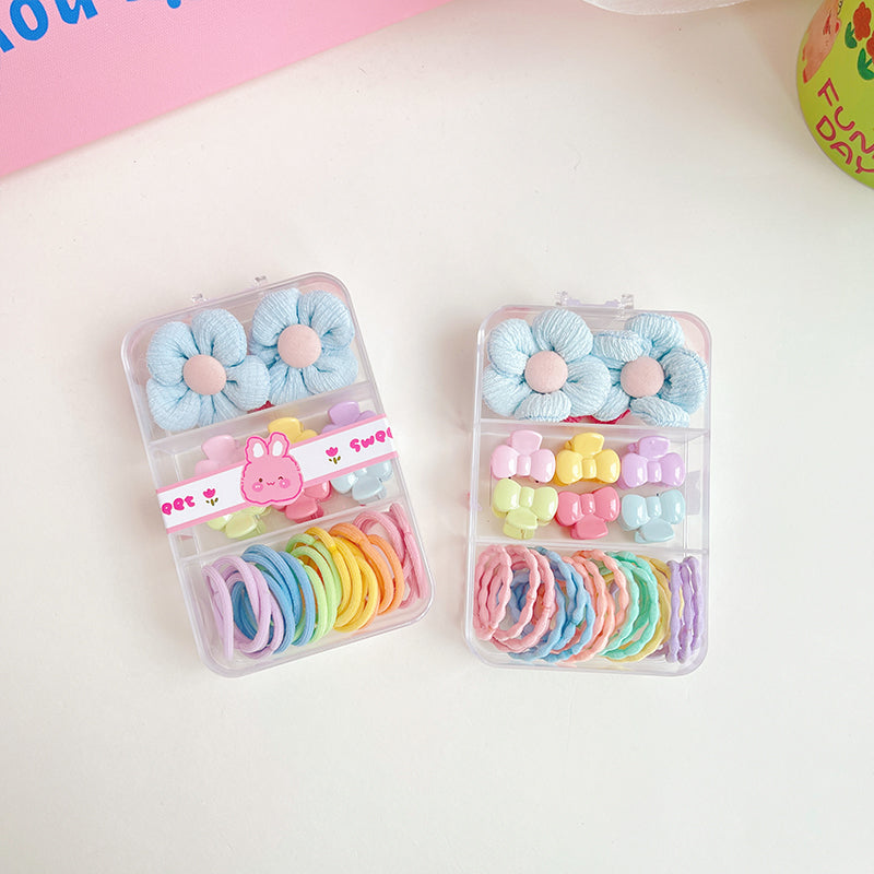 haiyan Macaroon Leather Strap Claw Clip Set