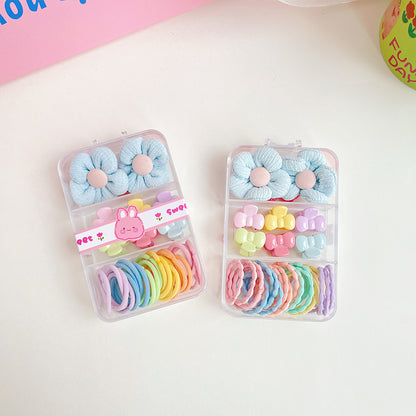 haiyan Macaroon Leather Strap Claw Clip Set