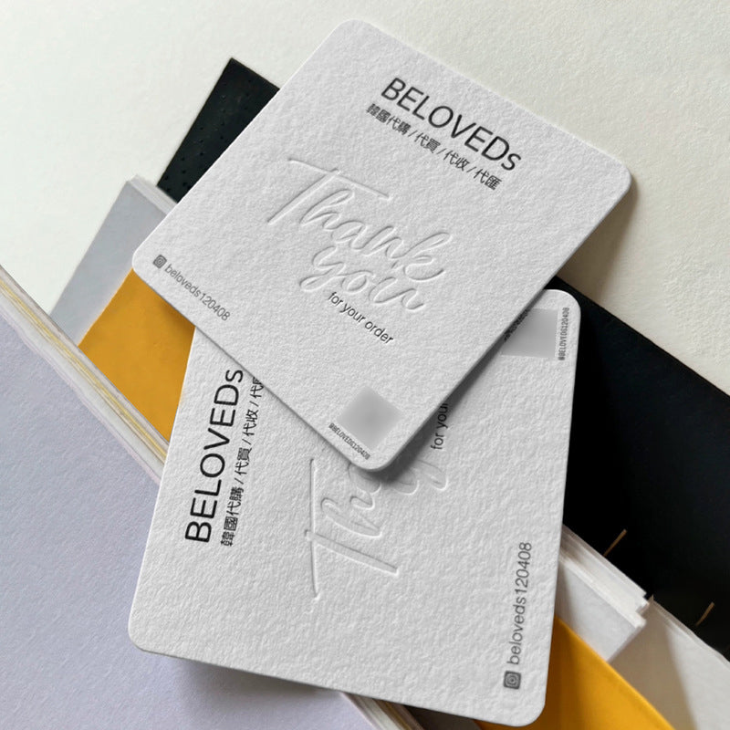 hengcheng Business cards (please ask customer service for price)Double-sided Pearlescent paper