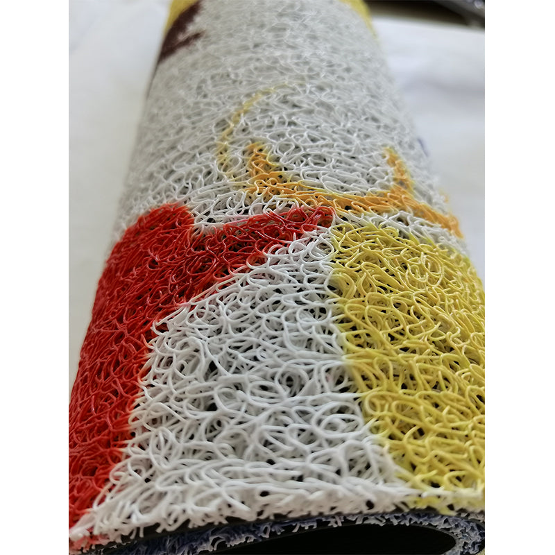 Xulong carpet industry    Colorful printing sheet   Silk ring doormat can be customized for entrance carpets, household anti-skid floor mats