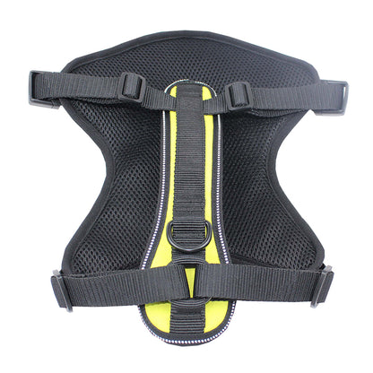 FUZHIWANG Samurai chest Dog chest back waistcoat  Vest Dog Walking Leash Explosion Proof
