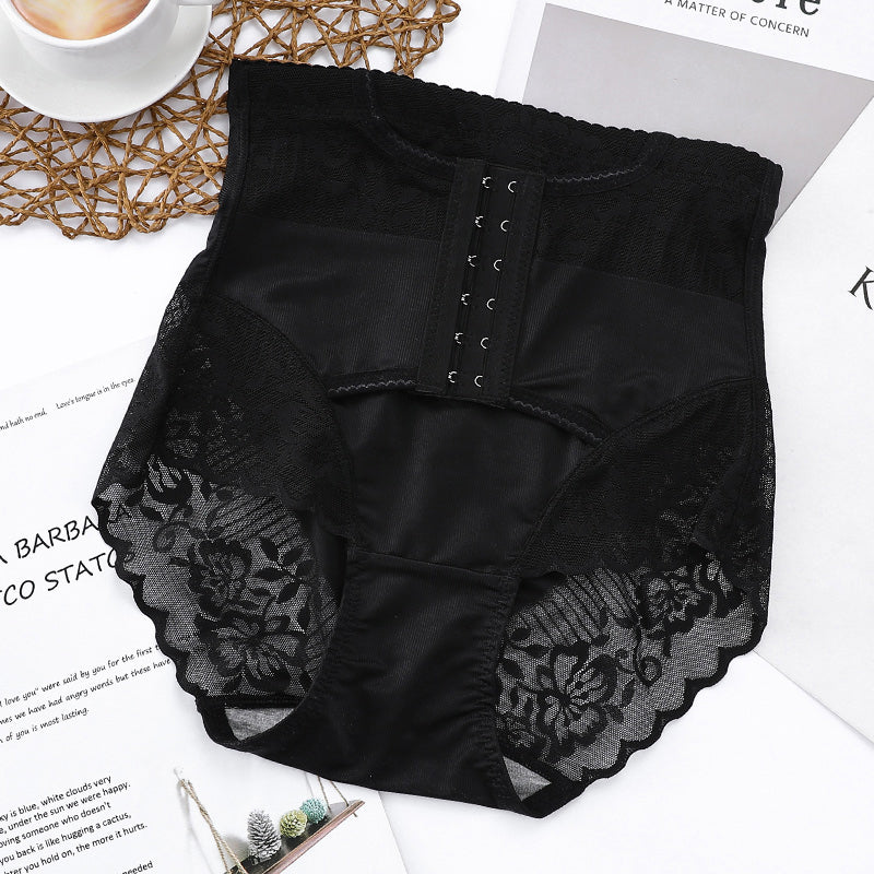 shunfa 8115 Oversized waist tight underwear, belly tight safety pants, black lace safety pants, sexy underwear