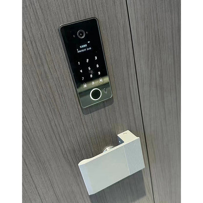 zhenyuan Steel security doors (ask customer service for prices)  Smart fingerprint unlocking door entry door
