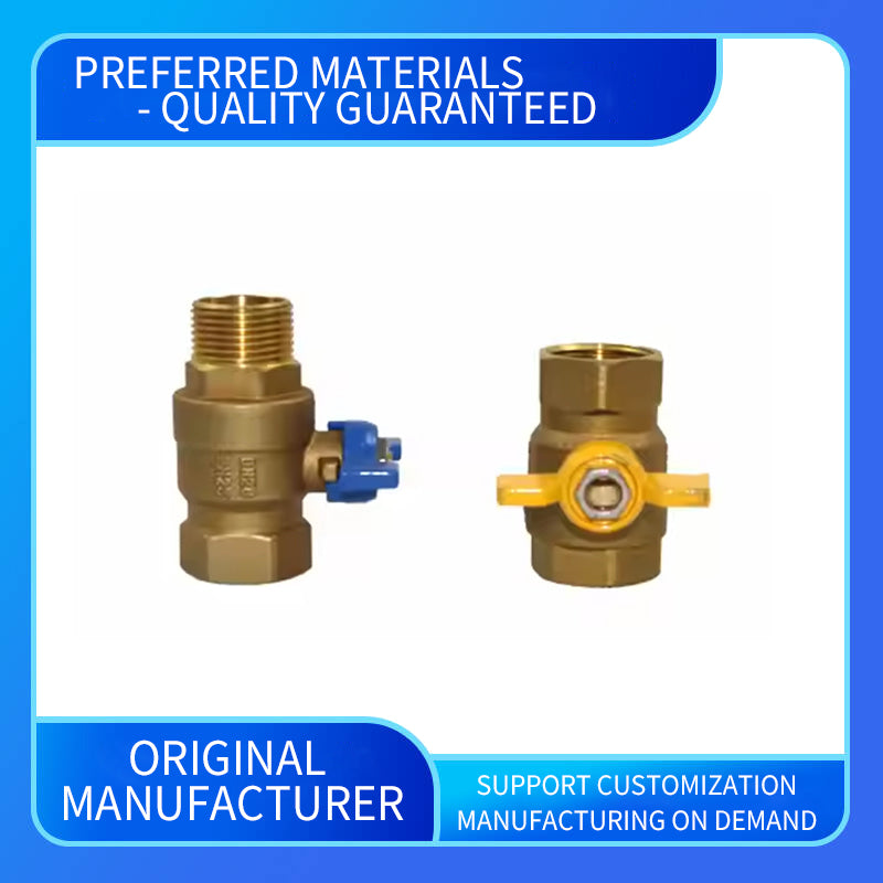 wuling Factory Direct Custom PEX Handle Full Copper and Brass Butterfly Structure 2-Way Oil Gas Water Switch Ball Valves(Please ask customer service for price)
