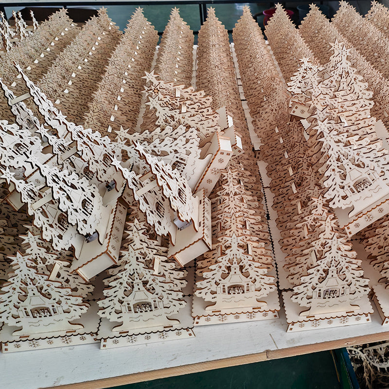 yishun Wooden crafts (please ask customer service for price)  Children's handmade gift jigsaw DIY decoration