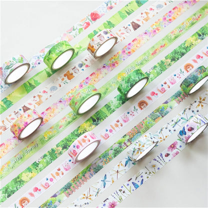 jinxiang Four Season Printing washi tape  high color value cute DIY Handbook（Starting from 160）