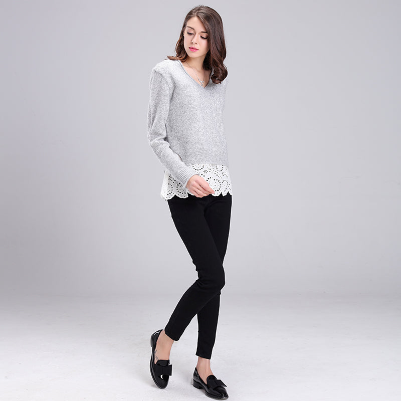 baichen Women's knit pullover Soft and skin-friendly, not easy to pill.