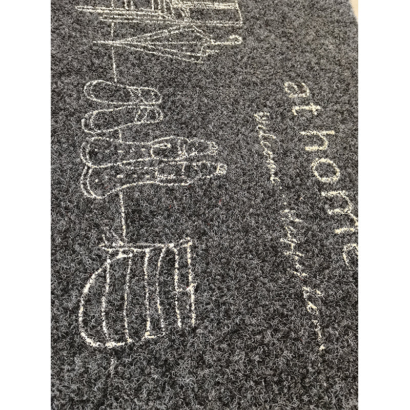 Xulong carpet industry   Coarse silk printed sheet Household anti-skid floor mat thickened carpet