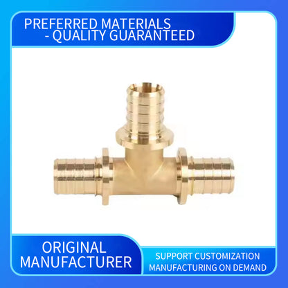 wuling Customized PEX Pipeline Hydraulic Compression Gauge Brass Y Filter Ball Valve Fittings Purification Gas Water NPT Heads (ask customer service for price)