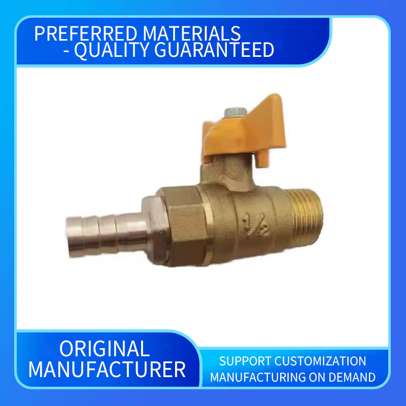 wuling Factory Direct Custom PEX Handle Full Copper and Brass Butterfly Structure 2-Way Oil Gas Water Switch Ball Valves(Please ask customer service for price)
