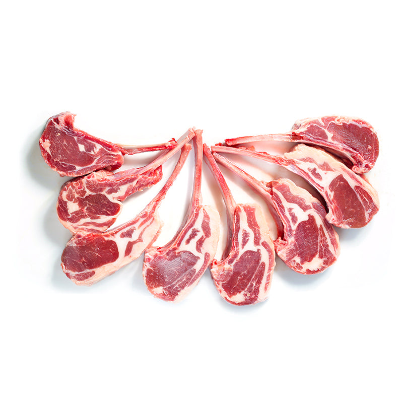 ruyisanbao  French style lamb chops Selected lamb chops in a light dressing, sliced in a nutritious way suitable for a variety of cooking methods.