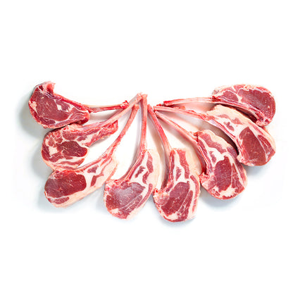 ruyisanbao  French style lamb chops Selected lamb chops in a light dressing, sliced in a nutritious way suitable for a variety of cooking methods.