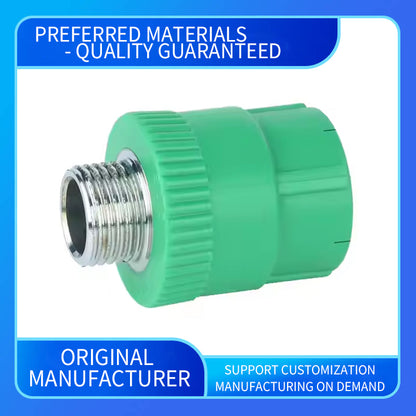 wuling High Pressure Green PPR 1/4 inch Direct Wire Elbow Tee Smooth Surface NPT BSP Welded Thickened Bridge PPR Pipe Fitting Header(ask customer service for price)