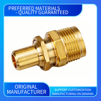 wuling Customized PEX Pipeline Hydraulic Compression Gauge Brass Y Filter Ball Valve Fittings Purification Gas Water NPT Heads (ask customer service for price)