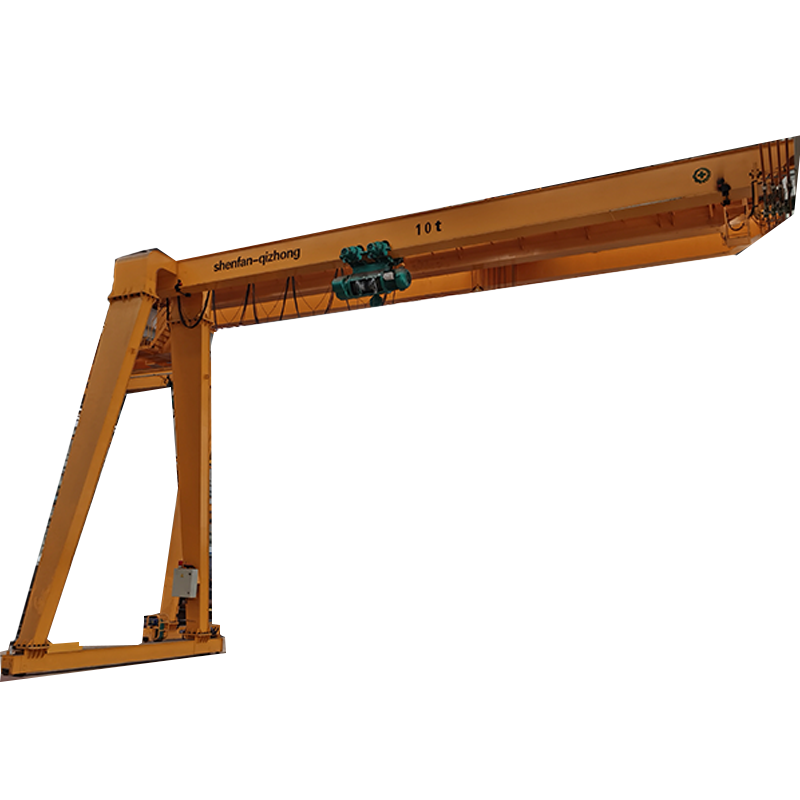 shenfan Hoisted single girder semi-portal cranes (ask customer service for prices) 10 tons electric remote control gantry crane