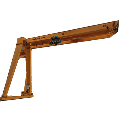 shenfan Hoisted single girder semi-portal cranes (ask customer service for prices) 10 tons electric remote control gantry crane
