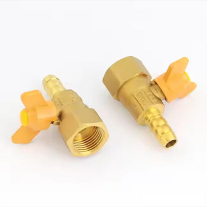 wuling High Pressure NPT Yellow Butterfly Handle 12" Female Brass Gas Valve(ask customer service for price)