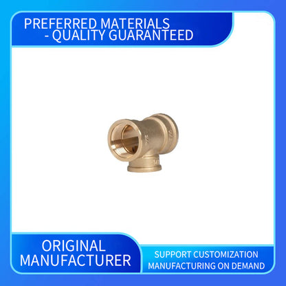 wuling Thickened equal diameter brass female threaded tee elbow pipe fittings(ask customer service for price)