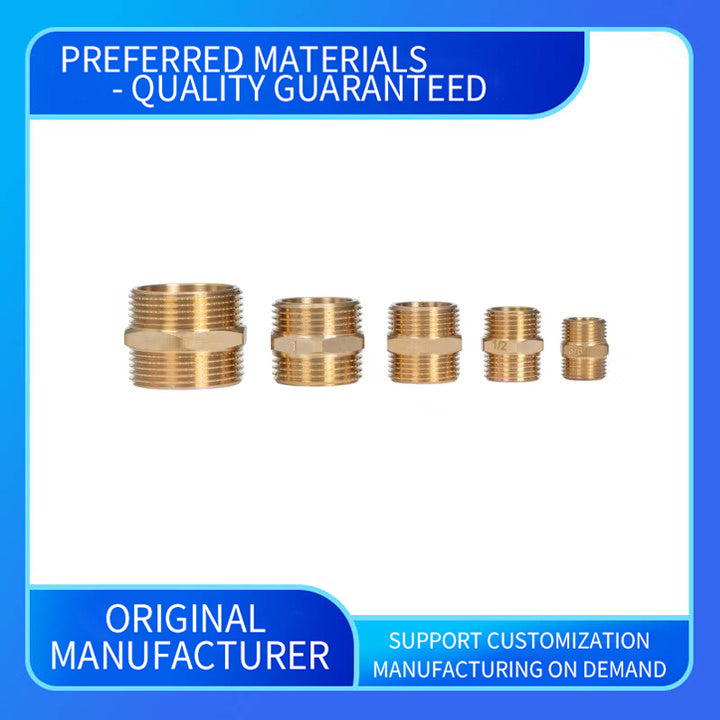 wuling Various sizes of brass isometric reducers with double male wire fittings(ask customer service for price)