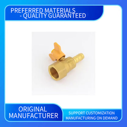 wuling High Pressure NPT Yellow Butterfly Handle 12" Female Brass Gas Valve(ask customer service for price)