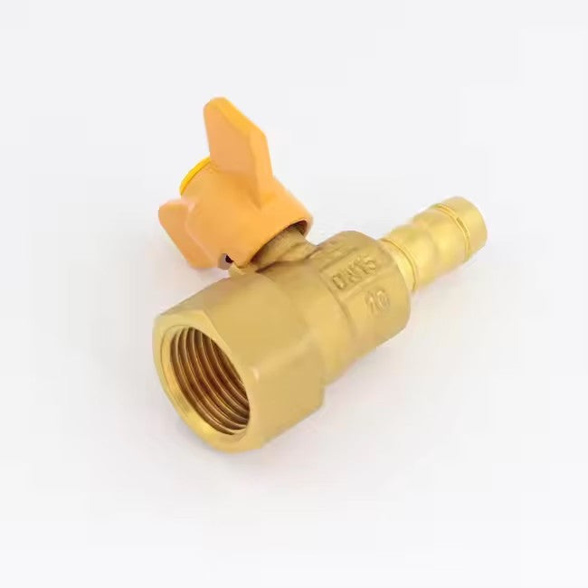 wuling High Pressure NPT Yellow Butterfly Handle 12" Female Brass Gas Valve(ask customer service for price)