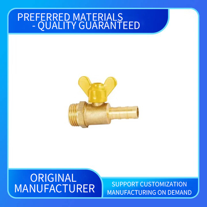 wuling High Pressure NPT Yellow Butterfly Handle 12" Female Brass Gas Valve(ask customer service for price)