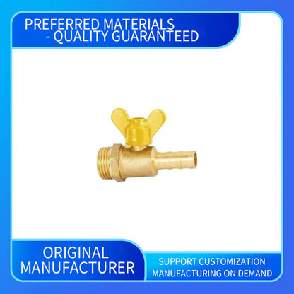 wuling High Pressure NPT Yellow Butterfly Handle 12" Female Brass Gas Valve(ask customer service for price)