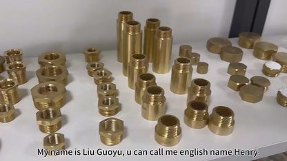 wuling DN10-DN25 brass street water pipe fittings inner and outer wire(ask customer service for price)
