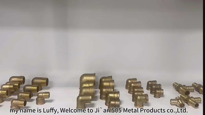 wuling Thickened equal diameter brass female threaded tee elbow pipe fittings(ask customer service for price)