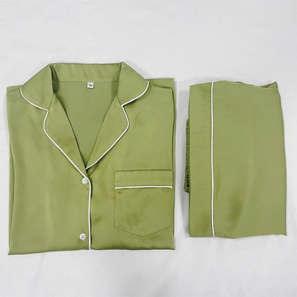 Shushengtang   Artificial silk pajamas summer dress    (Please refer to customer service for pricing)