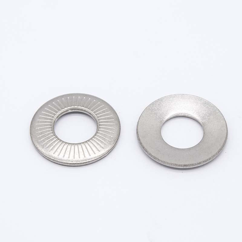 Zhenhua   Single-sided tapered printed washer    (Please consult customer service for prices)  Non-slip locking gasket  Stainless steel saddle gasket  Butterfly type single face flower tooth washer anti-slip gasket