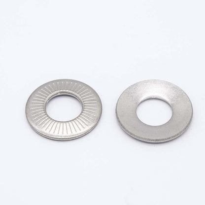 Zhenhua   Single-sided tapered printed washer    (Please consult customer service for prices)  Non-slip locking gasket  Stainless steel saddle gasket  Butterfly type single face flower tooth washer anti-slip gasket