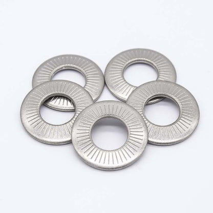 Zhenhua   Single-sided tapered printed washer    (Please consult customer service for prices)  Non-slip locking gasket  Stainless steel saddle gasket  Butterfly type single face flower tooth washer anti-slip gasket