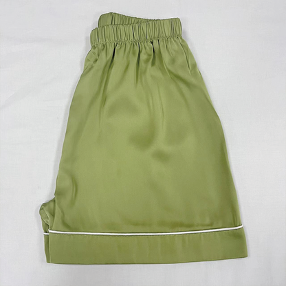 Shushengtang   Artificial silk pajamas summer dress    (Please refer to customer service for pricing)